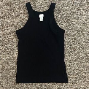 H&M Black Ribbed Tank Top